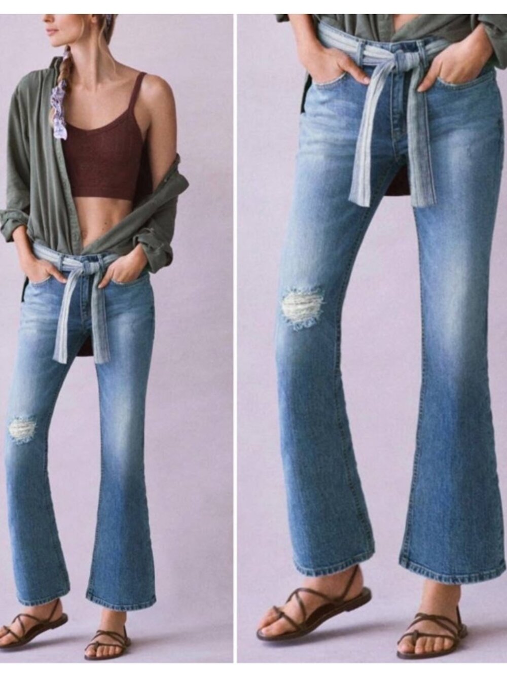 Anthropologie Pilcro The Yaya Kick Flare Denim Jeans Size 29